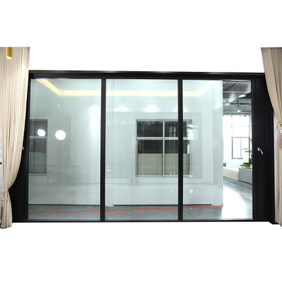 Modern portable framed glass partition door office partition wall fixed compartment for commerical building
